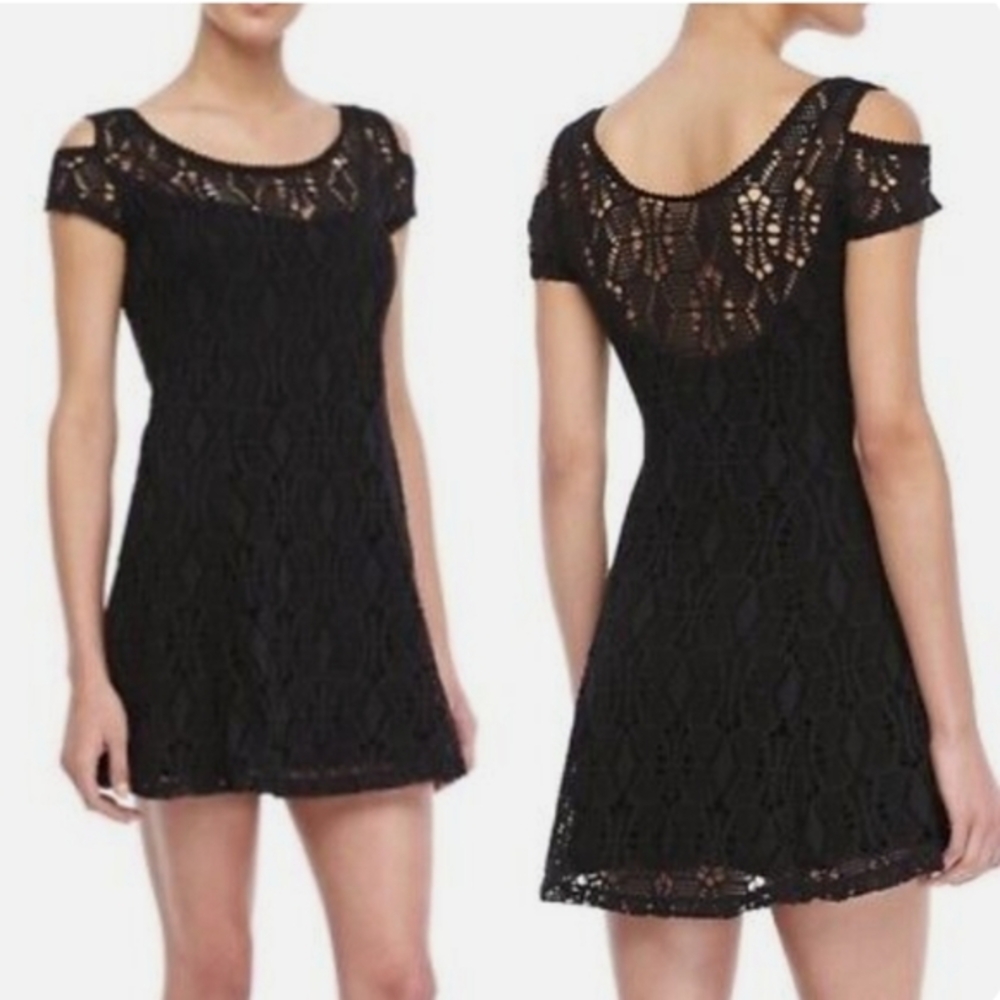 Free People Mini Dress Off Shoulder Kiss The Sun